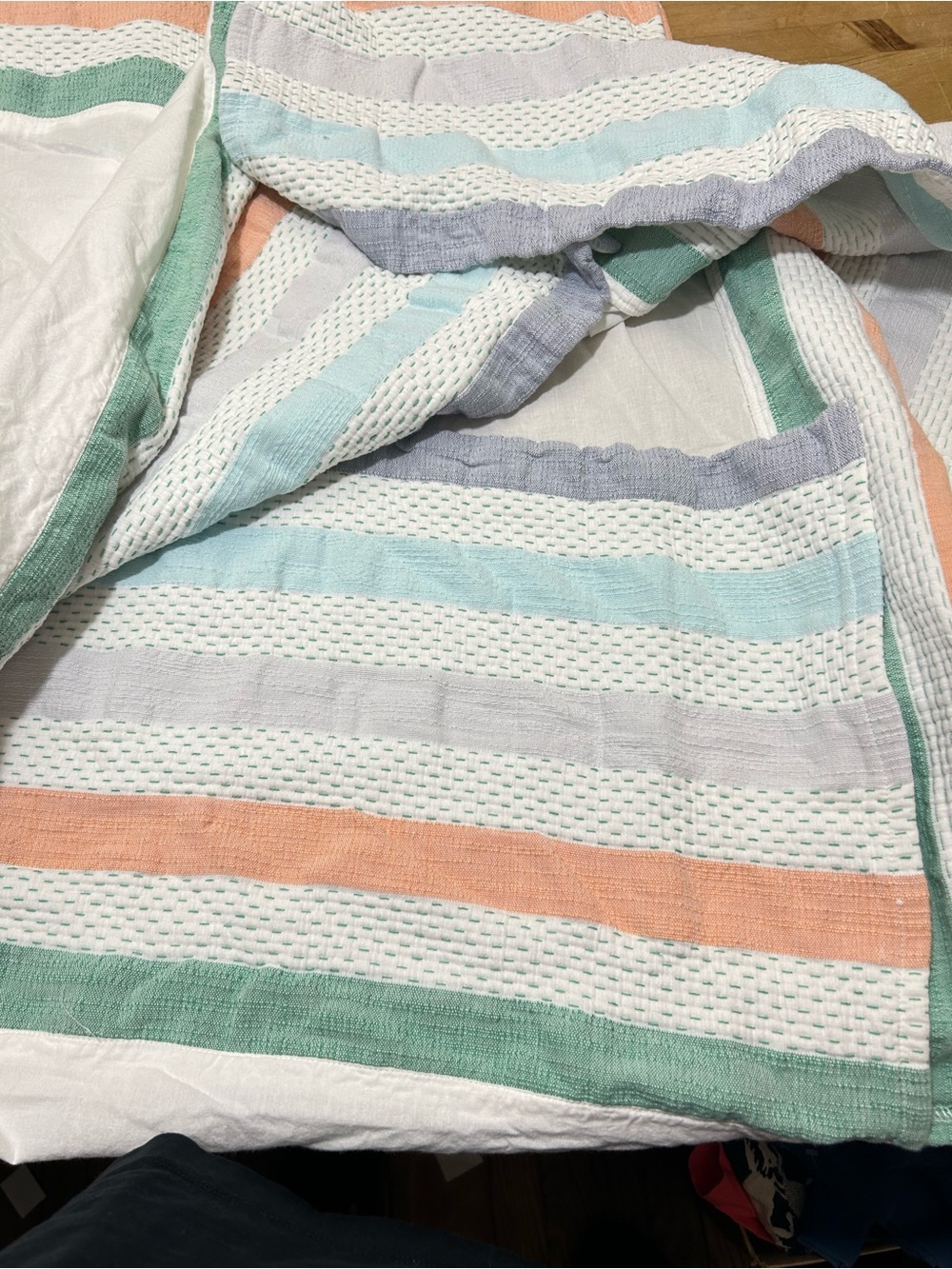 Pottery Barn Kids Colby Cotton Crib Skirt - Picture 4 of 8